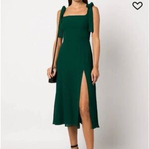 sawyer linen dress reformation Reformation Sawyer Linen Dress In Dried Herbs - 70% Off